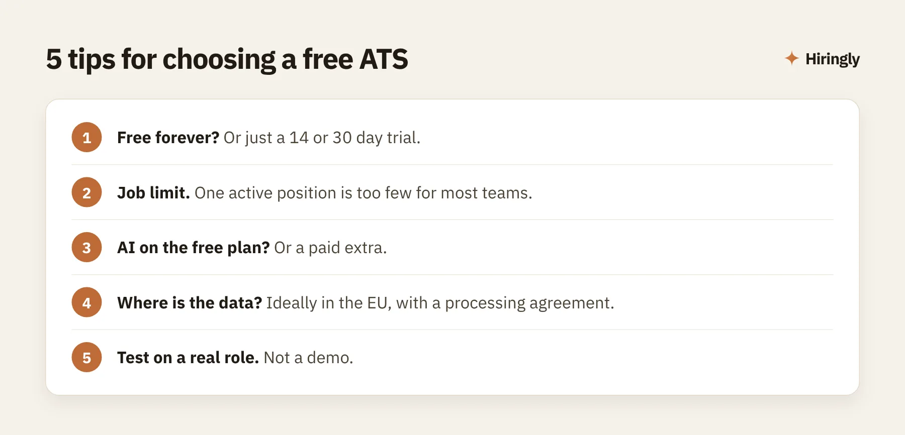 5 tips for choosing a free ATS